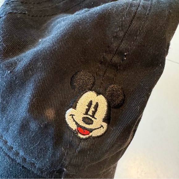 Retro Disney Mickey Mouse Cotton Strap Back Black Women’s OS Baseball Hat - Picture 2 of 5